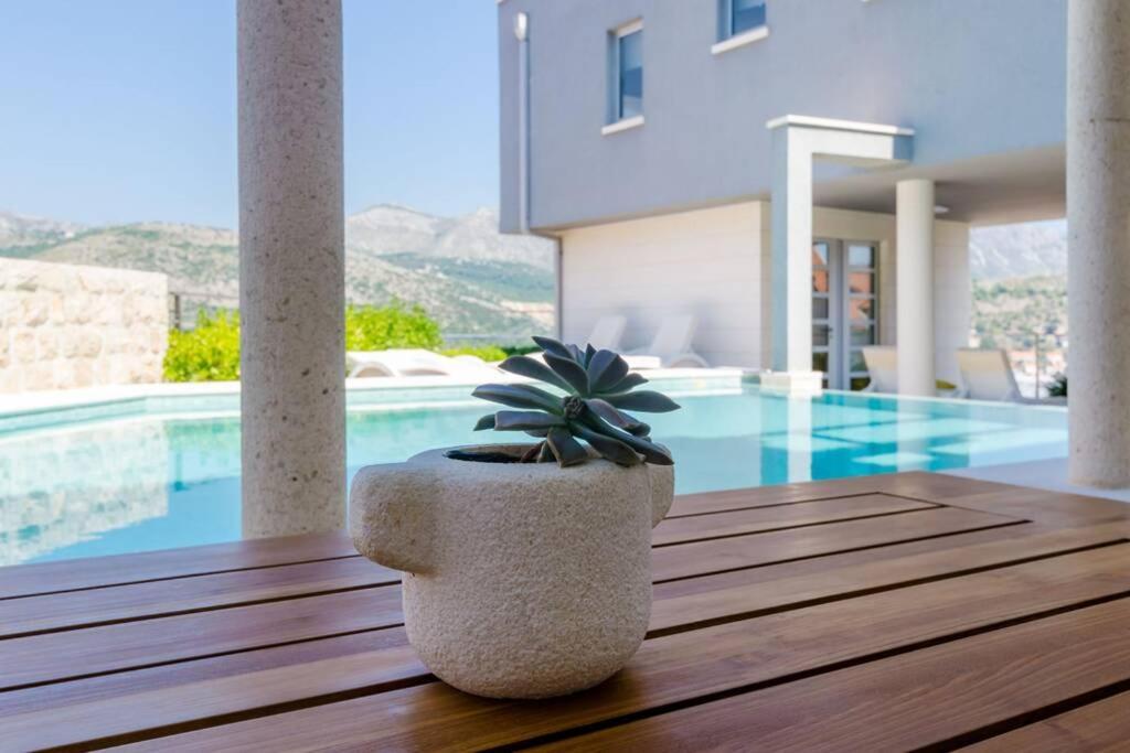 Modern Villa With Swimming Pool - Penthouse Dubrovnik Ngoại thất bức ảnh