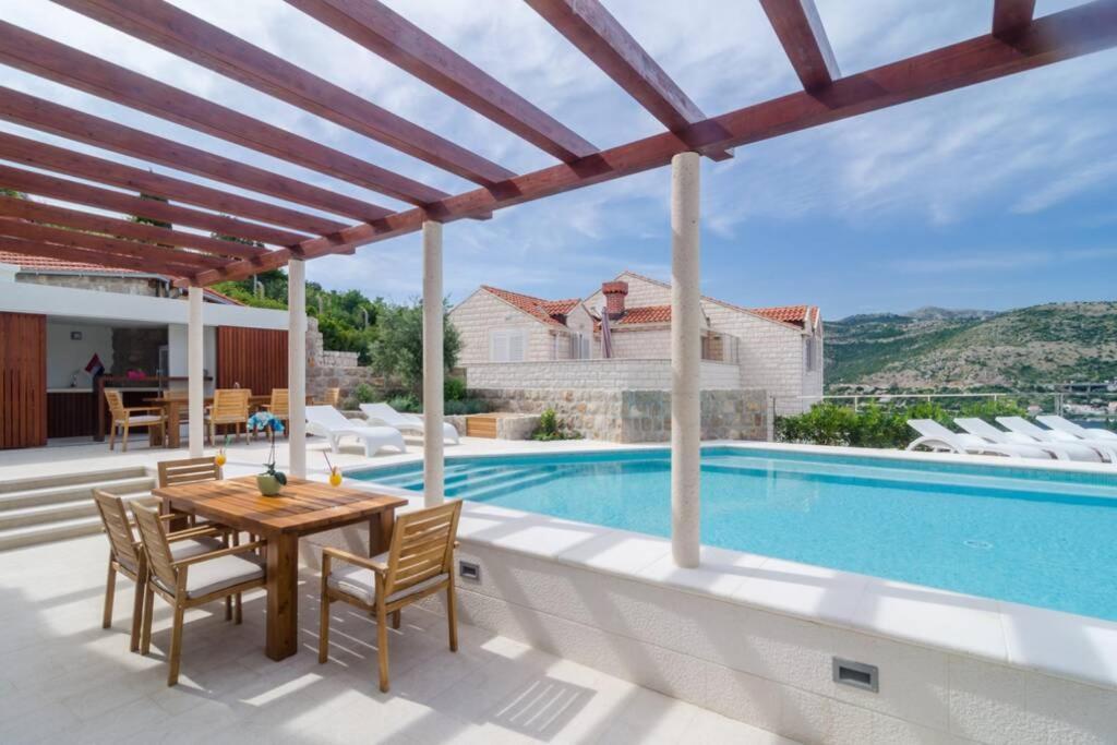 Modern Villa With Swimming Pool - Penthouse Dubrovnik Ngoại thất bức ảnh